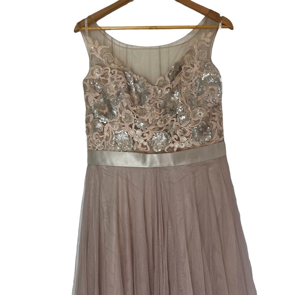 Watters & Watters Lucca Maxi Dress Sleeveless Sequined Lace 6314i - Picture 6 of 14